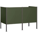 Ekran za kante za smeće 167 x 85 x 113 cm Čelik - Maslinastozelena 167 cm bez uzorka | shoptok.hr