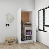 vidaXL Garderobna omara bela 82,5x51,5x180 cm iverna plošča Cene