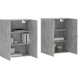  Zidni ormarići 2 kom siva boja betona 69,5 x 34 x 90 cm | shoptok.hr