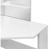 vidaXL Kotna mizica za ličenje bela | Shoptok.si