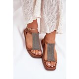 ARTIKER Flat Elegant Women's Sandals With Crystals | Shoptok.si