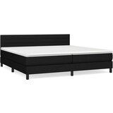  Krevet s oprugama i madracem crni 200x200 cm od tkanine | shoptok.hr