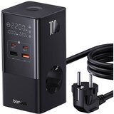 Baseus PowerCombo 100W omrežni polnilec / napajalni trak (črn) Cene
