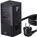 PowerCombo 100W omrežni polnilec / napajalni trak (črn)