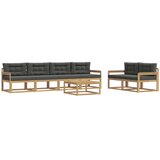  Set vanjskih sofa 6 kom. Bijela i antracit | shoptok.hr