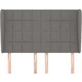  Vzglavje z ušesi temno sivo 147x23x118/128 cm blago, (20792727) | Shoptok.si