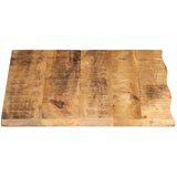 Stolna Mizna plošča 70x60x3,8 cm naraven rob trden robusten mangov les, (21410538) | Shoptok.si