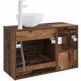  Set namještaja za kupaonicu 2 kom. Staro drvo Konstruirano drvo Smeđa 49,5 x 35 x 80 cm | shoptok.hr