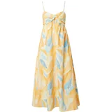 River Island Ljetna haljina svijetloplava / pastelno žuta / narančasta