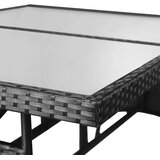 Vrtni stol crni 140 x 80 x 74 cm poli ratan | shoptok.hr
