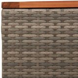  Vrtni stol sivi 55 x 55 x 37 cm od poliratana i bagremovog drva | shoptok.hr