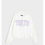 Sinsay Oversize dukserica s pamukom i printom Slike