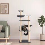 vidaXL Penjalica za mačke sa stupovima za grebanje tamnosiva 141 cm | shoptok.hr