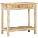 vidaXL Konzolna mizica 80x35x74 cm trden mangov les | Shoptok.si