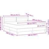  Postelja z vzmetnico z vzmetnico krema 200 x 180 cm Poliester, (5000126094) | Shoptok.si