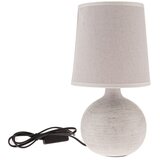 Dakls Svijetlo siva stolna lampa keramička s tekstilnim sjenilom (visina 29 cm) Bianca – | shoptok.hr
