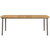 In Vrtni stol 200 x 100 x 72 cm masivno bagremovo drvo i čelik | shoptok.hr