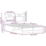vidaXL Okvir kreveta bez madraca smeđa boja hrasta 120 x 200 cm drveni | shoptok.hr