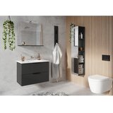 Germania Antracitno sivi zidni ormarić s umivaonikom u mat dekoru 81x61 cm Crandon – | shoptok.hr