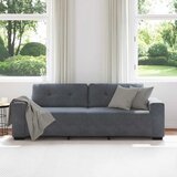  Trosjed Tamno sivi 220x78x80 cm Baršun | shoptok.hr