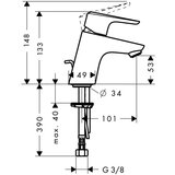 Hansgrohe ecos slavina za umivaonik M sa podsklopom 14080000 Cene