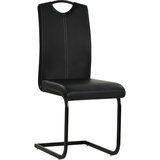 Maison Chic Nihajni Jedilni stoli - Vzorci stoli 2 kosa črno umetno usnje A1542, (22031602) | Shoptok.si