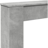  Okvir za kamin boja betona 100x20x100 cm od konstruiranog drva | shoptok.hr