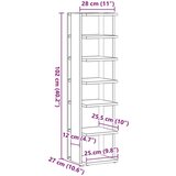 vidaXL Ormarić za cipele boja hrasta 28x27x102 cm konstruirano drvo | shoptok.hr