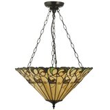 Endon 111881 - Luster na lancu Tiffany JAMELIA 3xE27/10W/230V prečnik 50 cm | Eponuda.com