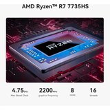 Beelink SER5 MAX Ryzen7 7735HS 8c/16t, 24GB DDR5, m.2 512GB, Win11PRO | Eponuda.com