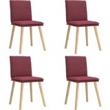 Maison Chic Jedilni stoli - Vzorci stoli 4 kosi vinsko rdeče blago A1053, (22032398) | Shoptok.si