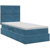  s madracem i skladištem Tamno plava 100 x 200 cm Baršun | shoptok.hr