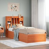 vidaXL Okvir kreveta bez madraca voštano smeđi 100x200 cm od borovine | shoptok.hr