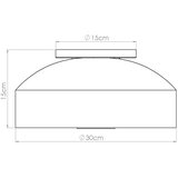 Sollux Krem stropna svjetiljka ø 30 cm Blacko – | shoptok.hr