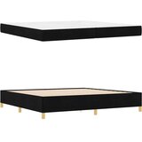  Krevetna konstrukcija Crna 200 x 200 cm tkanina | shoptok.hr
