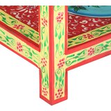  Ročno barvana konzolna mizica 80x35x75 cm trden mangov les, (20715495) | Shoptok.si