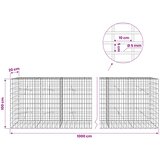  Gabion s žicom debljine 5 mm i mrežom 5x10 cm 1000x20x100 cm Slike