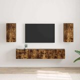 TV stenska omara 2 pcs Dimljeni oreh 30 x 31 x 60 cm, (5000092112) | Shoptok.si