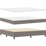 vidaXL Postelja z vzmetnico z vzmetnico Taupe 200 x 200 cm blago - - taupe - 93.78 - 200 x 200 cm - | Shoptok.si