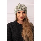 Kesi Cap with turn up Klara K311 green + brown