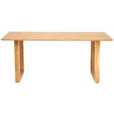 MID.YOU JEDILNA MIZA, v celoti masivno akacija barve akacije | Shoptok.si