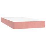 Box spring krevet s madracem ružičasti 90x200 cm baršunasti | shoptok.hr