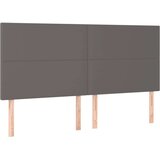  Posteljni okvir z vzglavjem siv 160x200 cm umetno usnje, (20903775) | Shoptok.si