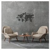 Wallity Zidna dekoracija Mapa svijeta 1, 70 x 39 cm, Crna | Eponuda.ba
