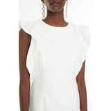 Trendyol Ženska haljina Frill Detaljna bijela | siva | ePonuda.com