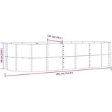  Povišena vrtna gredica od pocinčanog čelika 291x140x68 cm zelena | shoptok.hr