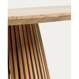 Kave Home Okrogla jedilna miza iz masivnega tika v naravni barvi ø 90 cm Jeanette – | Shoptok.si
