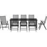  Vrtni set za objed 9 pcs Antracit Čelik s prahom premazan | Eponuda.ba
