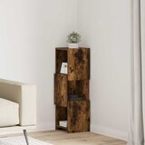  Kutni ormarić Dimljeni hrast 25,5x25x80cm Konstruirano drvo | shoptok.hr