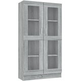  Vitrina siva boja hrasta sonome 82,5 x 30,5 x 150 cm drvena | Eponuda.ba